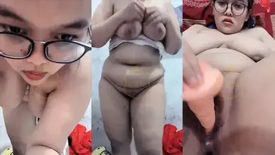 Ika BBW Montok Colok Memek Pakai Dildo Jumbo